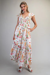 Sienna V-Neck Maxi Dress