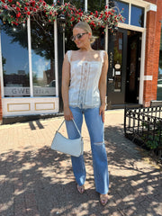 Cora Cream Lace Tank Top