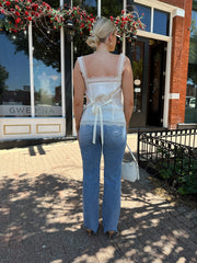 Cora Cream Lace Tank Top
