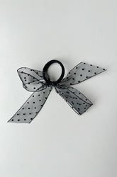 HAIR TIE WITH OVERSIZED BOW
