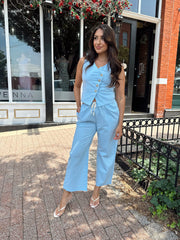 Hudson Blue Vest and Pant Set