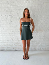 Melanie Athleisure Mini Dress- Green