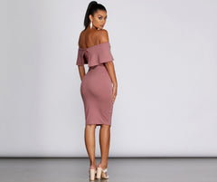 Outfit On Ponte Midi Dress