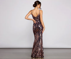 Rainn Formal Sequin Sleeveless Dress