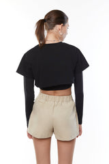 LAYERED TEE AND LONG SLEEVE TOP