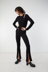 LAYERED TOP WITH CUTOUT