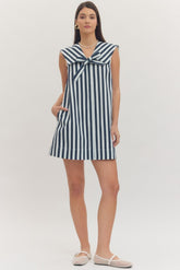 Mallory Sailor Collar Mini Dress