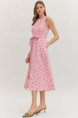 Delilah Floral Belted Midi Dress