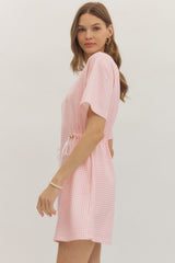 The Brianna Check Print Mini Dress