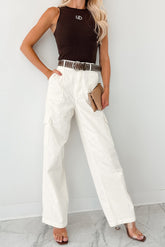 Cool People Only Cargo Pants (Off White)
