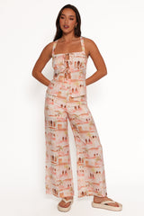 Devina Pants - Tan Print
