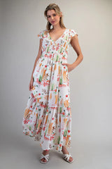 Sienna V-Neck Maxi Dress