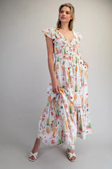 Sienna V-Neck Maxi Dress