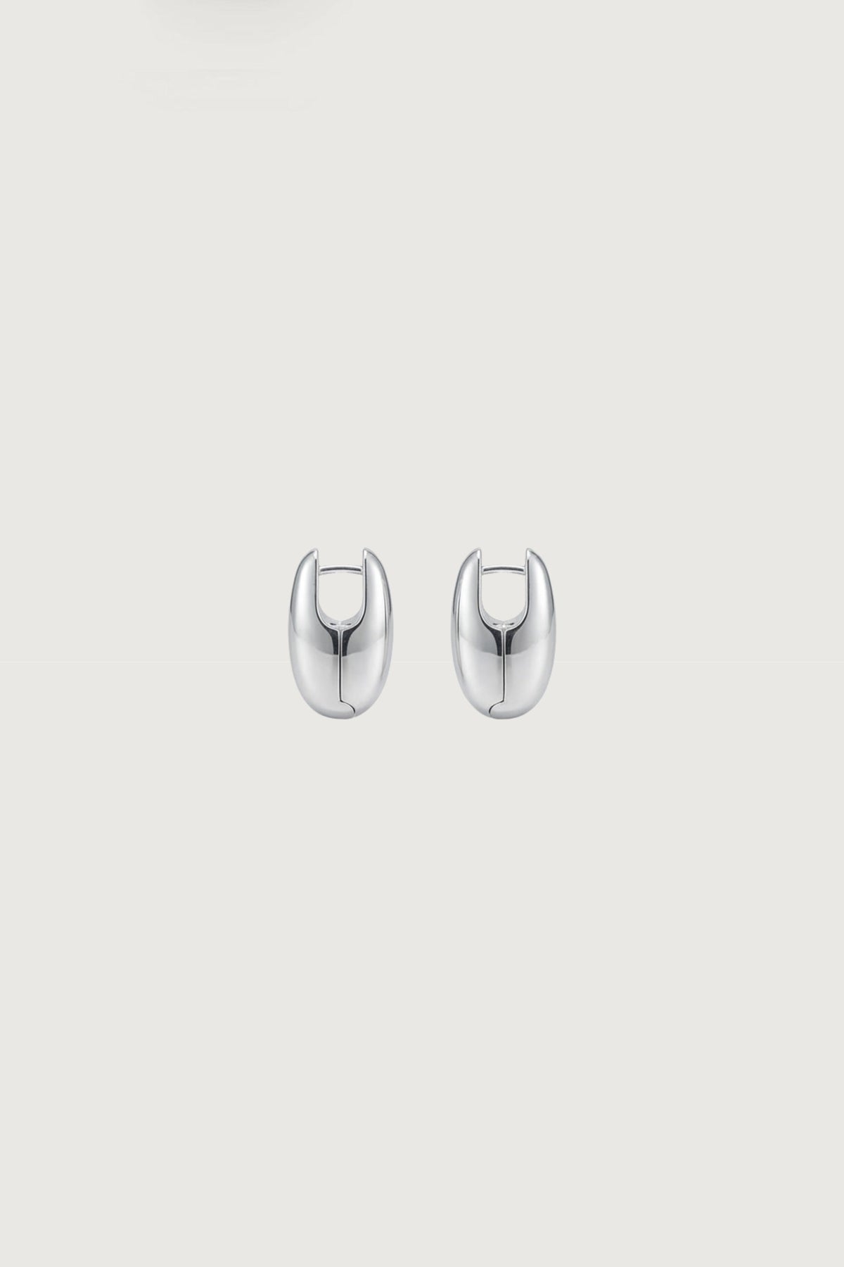 ELONGATED DISC EARRINGS
