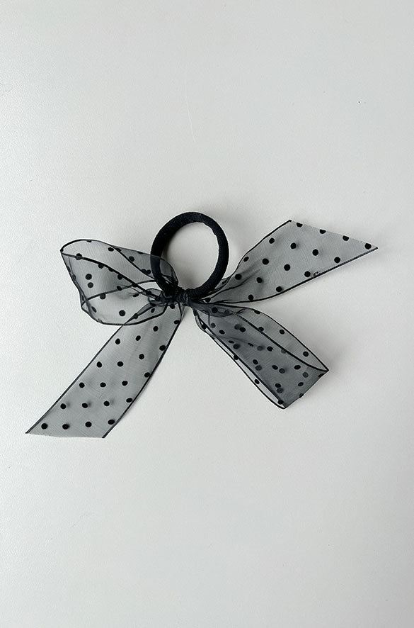 HAIR TIE WITH OVERSIZED BOW