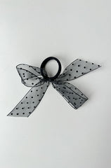 HAIR TIE WITH OVERSIZED BOW
