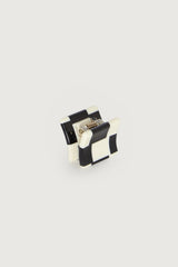 CHECKERED MINI HAIR CLIP