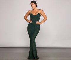 Irene Formal Backless Glitter Mermaid Dress