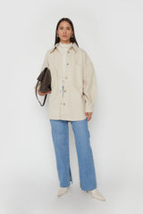 OVERSIZED BLANKET SHIRT JACKET