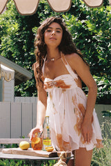 Arabella | Floral Chiffon Mini Dress