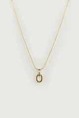 DOUBLE HOOP PENDANT NECKLACE