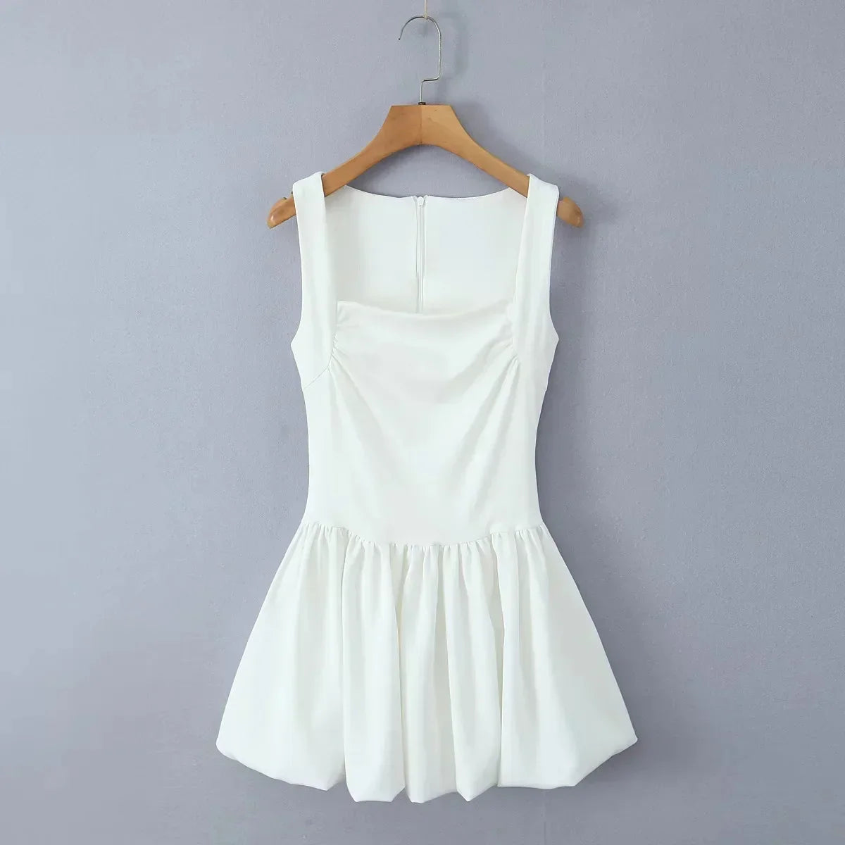 Spring New Pink Sweet Mini Dress Women Square Collar Sleeveless Short A-line Vestidos Elegant Fashion Casual Female Dresses 2025
