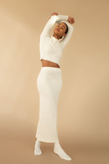 KNIT MAXI SKIRT