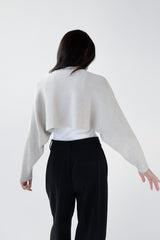 CROPPED SHRUG SWEATER