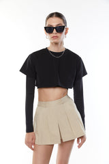 LAYERED TEE AND LONG SLEEVE TOP