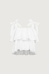 CROPPED RUFFLE TOP