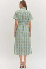 Celeste Botanical Midi Dress