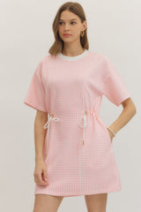 The Brianna Check Print Mini Dress