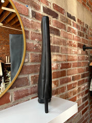 Faye Black Leather Fold Over Boot